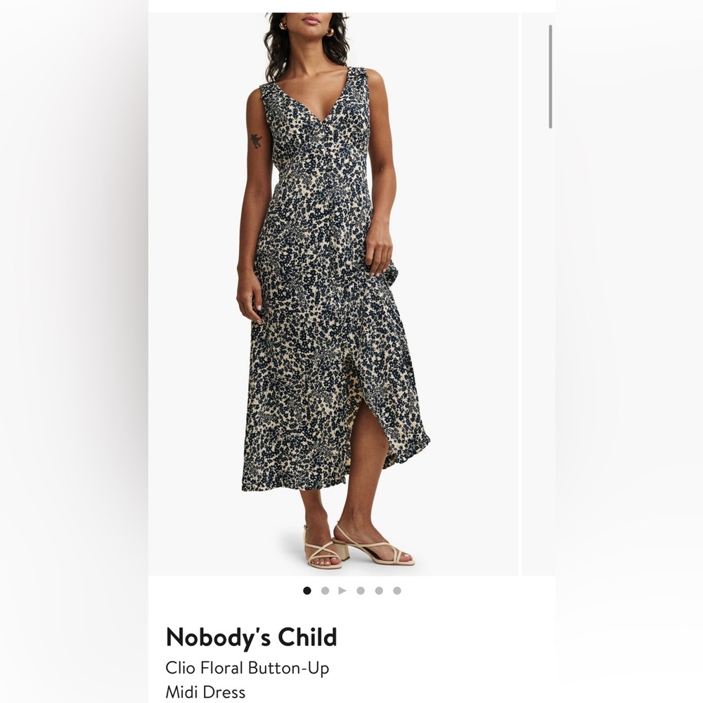 Nobody’s Child Dress - Clio floral button-up